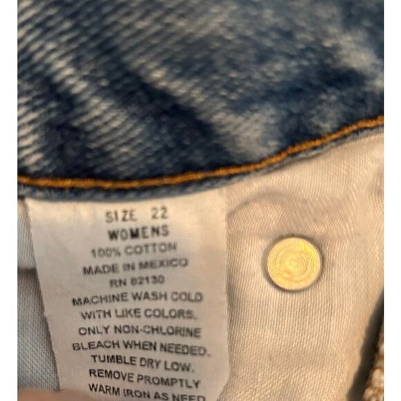Relativity‎ Women's Denim Blue Jeans Sz 22 - Picture 6 of 8
